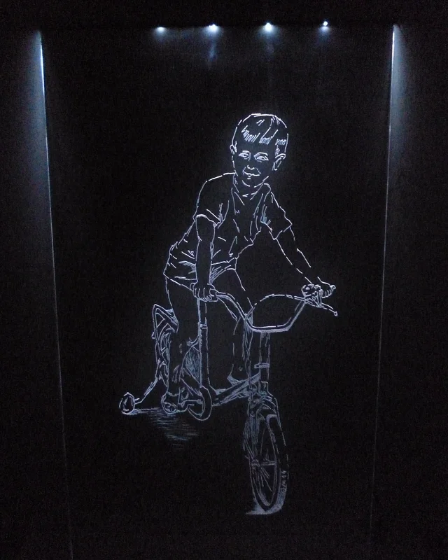 Child on a bicycle